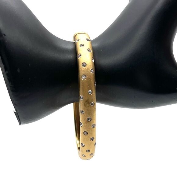 Swarovski Cuff in Gold tone w/Swarovski Crystals - Picture 5 of 6